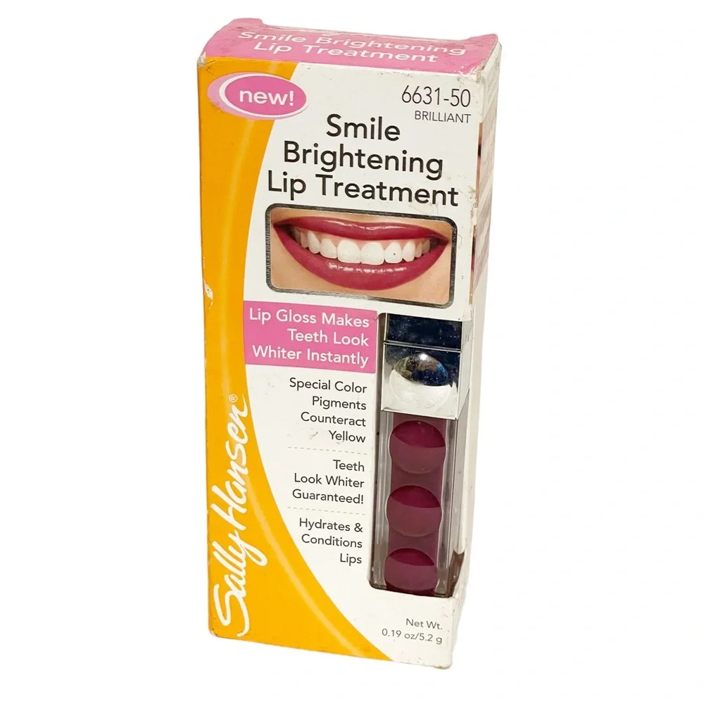 SALLY HANSEN Smile Brightening Lip Treatment‎ Gloss Brilliant NEW Makeup
